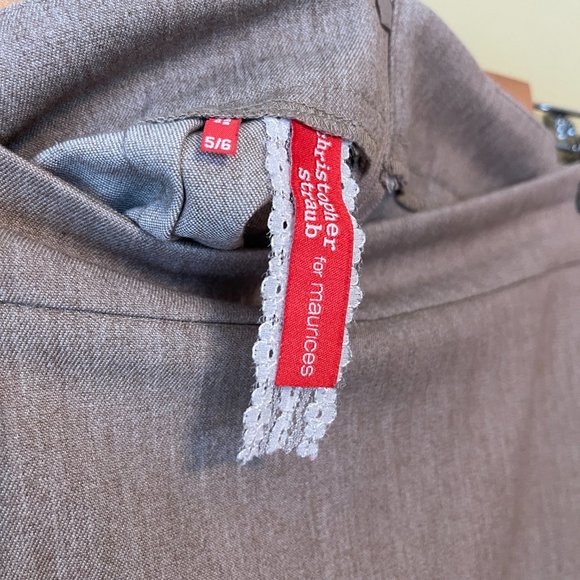 Christopher Straub for Maurices above the knee tan skirt size 5/6 in a tan color - Picture 5 of 8